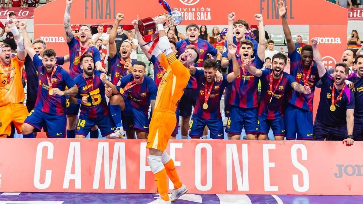 Murcia: el Barcelona conquista su octava liga de fútbol sala en un partido con prórroga