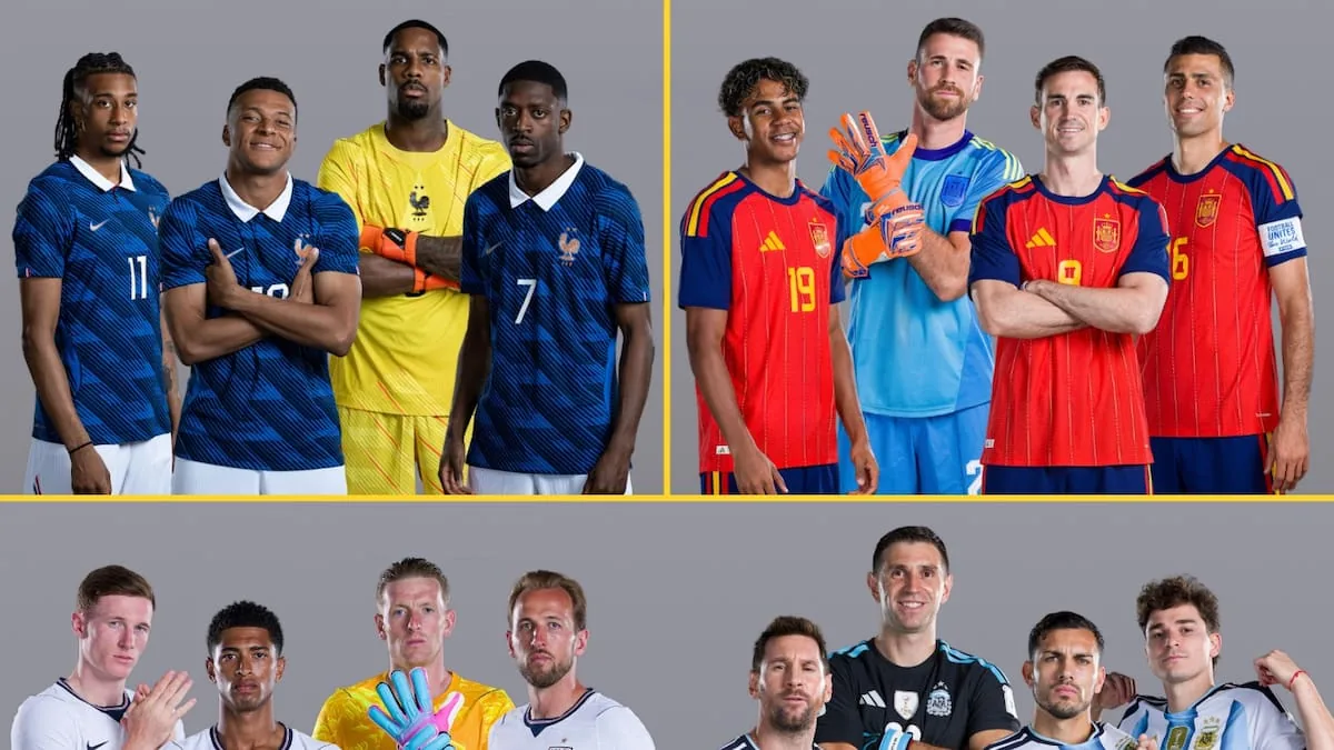 Las semifinales del Mundial 2026: Francia-España e Inglaterra-Argentina