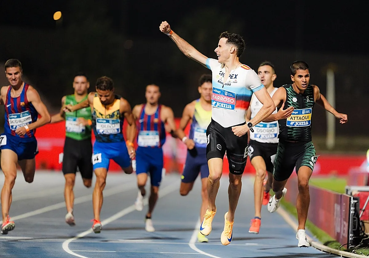 Málaga: Barroso destrona a Attaoui en los 800 metros del Campeonato de España