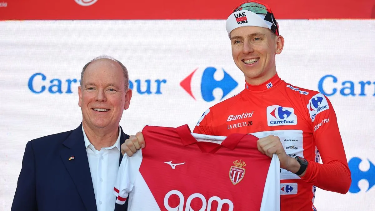 Mónaco: Pogacar viste de rojo por primera vez en la Vuelta a España