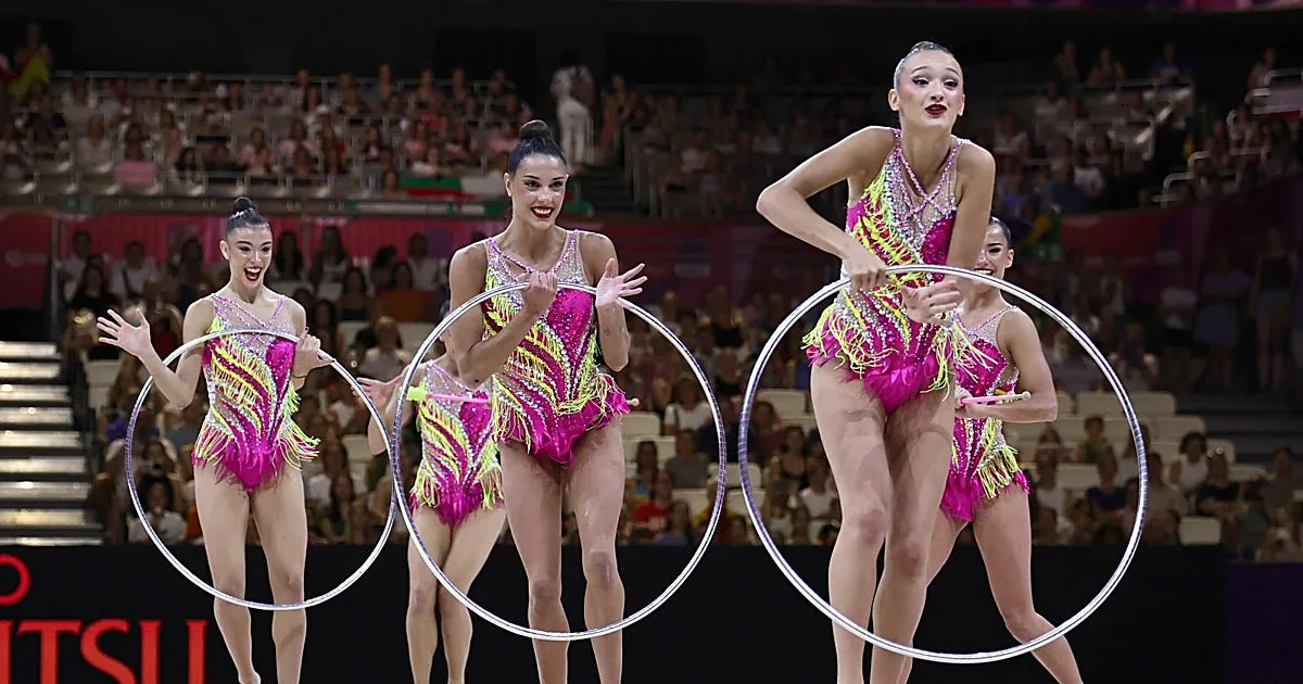 Fráncfort: Inés Bergua y el conjunto español de gimnasia rítmica logran plata en el Mundial